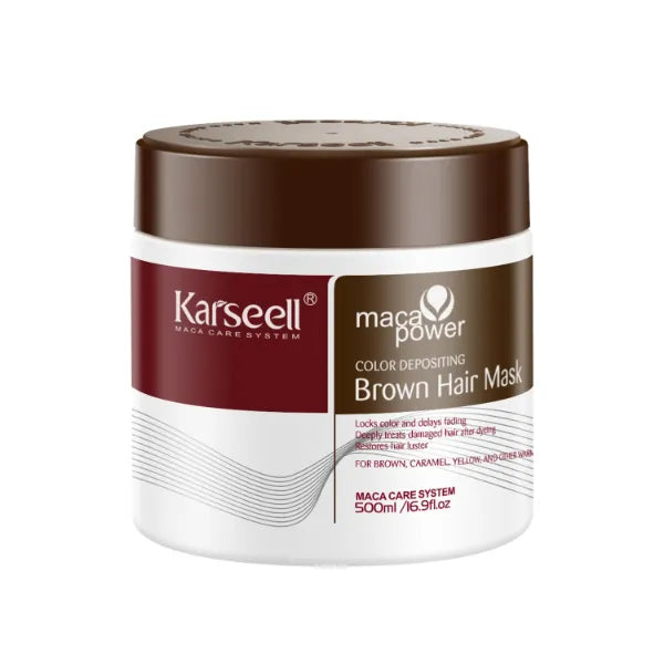 Karseell Brown Hair Mask, Deep Repair Treatment for Color Treated Hair