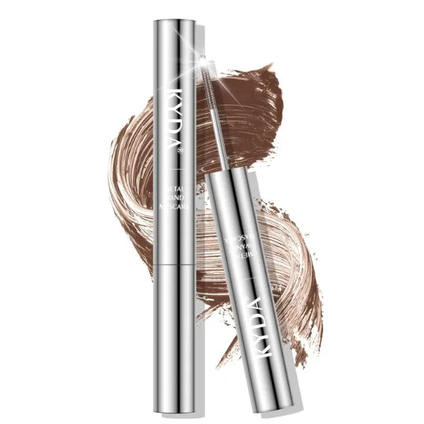 KYDA Iron Wand Mascara, Washable Metal Wand Mascara, Waterproof Smudge-proof, Lasting 3D Curling Eyelashes, Natural Thick Clear Lashes-looking
