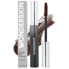 Wonderskin Infinite Rizz Mascara - Brown Mascara For Volume And Length, Long-Wear, Smudge-Proof & Water-Resistant Volumizing Lash Makeup