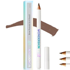 WONDERSKIN Eyebrow Pencil - Sharpenable Brow Pencil For Natural Looking Brows, Brown Eye Makeup, Long Lasting Eyebrow Pomade