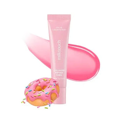MILKTOUCH Vegan Glow Up Collagen Lip Balm Hydrating Lip Care with Collagen, Peptide, PDRN, Cica & Shea Butter for Dry Lips Repair, Anti Aging, Non Sticky Moisturizer for Fuller Lips