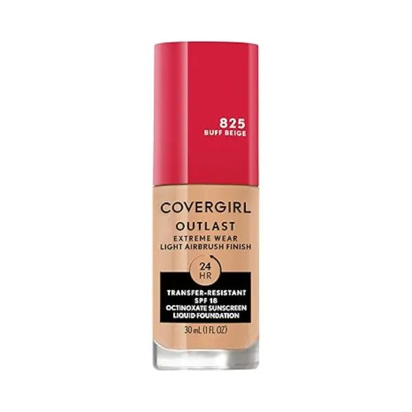 Covergirl Outlast Extreme Wear 3-in-1 Full Coverage Liquid Foundation, SPF 18 Sunscreen