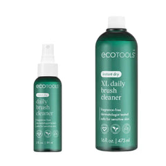 EcoTools Daily Makeup Brush Cleanser Spray, Quick Drying, Fragrance Free & Dermatologist Tested, Travel Size, TSA Approved, Cruelty-Free & Vegan