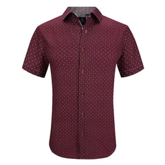 Tom Baine Men's Slim Fit Short Sleeve Dress Shirt