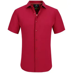 Tom Baine Men's Short Sleeve Button Down Dress Shirt