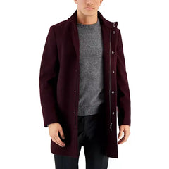 Men's Mayden Slim-Fit Wool Blend Overcoat