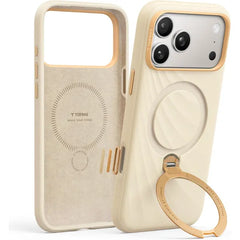 TORRAS Q3 Silicone Max Case with Stand, Fit for MagSafe, Liquid Silicone Soft Cozy Grip, 360 Spin Magnetic Stand, Camera Control, Protective Case for iPhone 16 Pro/ iPhone 17 & iPhone 17 Pro Max Silicone