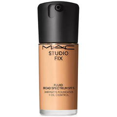 MAC Studio Fix Fluid SPF 15 24HR Matte Foundation with Oil Control for Long Lasting Coverage ,1 oz