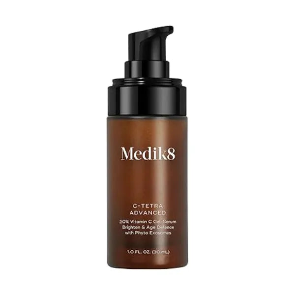Medik8 C Tetra Advanced Balancing, Plumping, Hydrating Daily Vitamin C Serum with Hyaluronic Acid, Squalene Smooths Fine Lines, Wrinkles