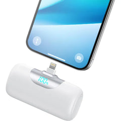 APHUWJ Mini Portable Charger for iPhone,Upgraded 22.5W PD Fast Charging 5500mAh Ultra-Compact Power Bank,LCD Display Plug-in Cute Battery Pack Travel Essentials for iPhone 14/14Pro/13/12/11/X/8/7/6