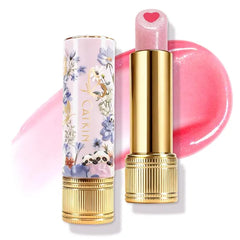 CATKIN Cute 2-in-1 Coral Lip Balm Gloss, Moisturizing with Jojoba Oil Hyaluronic acid, Trendy Lip Care for Women & Girls