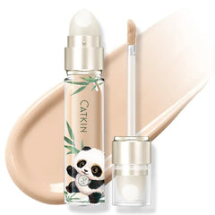 CATKIN Full Coverage Dual-Ended Liquid Concealer Eraser Dark Circles Treatment, Creamy Blendable smooth formula for Blemishes Redness, Long Lasting Waterproof, Sponge Tip Included 5g