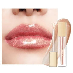 Oulac Shimmer Liquid Lipstick High-Shine Glitter Lip Gloss for Women Shimmer Non-Sticky Glossy Finish Liquid Lipstick Hydrating Lip Gloss Fuller-looking Lip Makeup