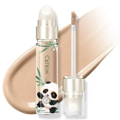 CATKIN Full Coverage Dual-Ended Liquid Concealer Eraser Dark Circles Treatment, Creamy Blendable smooth formula for Blemishes Redness, Long Lasting Waterproof, Sponge Tip Included 5g