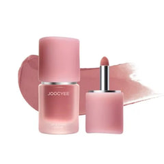 Joocyee Multi-Purpose Lip & Cheek Cream | Natural Matte Lip Clay with Precision Brush, Peony-Infused Hydrating Cream Blush, Smooth & Non-Sticky Finish