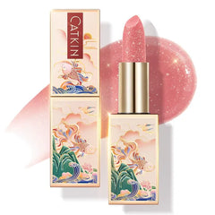 CATKIN Lip Balm Color Tinted Shimmer Lipstick Ultra Hydrating Lip Moistrurizer Lip Care with Vitamin E Nourishing For Cracked & Dry Lips 0.12 oz