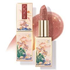 CATKIN Lip Balm Color Tinted Shimmer Lipstick Ultra Hydrating Lip Moistrurizer Lip Care with Vitamin E Nourishing For Cracked & Dry Lips 0.12 oz