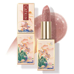 CATKIN Lip Balm Color Tinted Shimmer Lipstick Ultra Hydrating Lip Moistrurizer Lip Care with Vitamin E Nourishing For Cracked & Dry Lips 0.12 oz