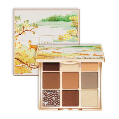 Catkin Eyeshadow Palettes 9 Blendable Shades Smooth Long Lasting Eyeshadow Matte and Glitter Eye Makeup Highly Pigmented Makeup Palettes