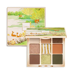 Catkin Eyeshadow Palettes 9 Blendable Shades Smooth Long Lasting Eyeshadow Matte and Glitter Eye Makeup Highly Pigmented Makeup Palettes