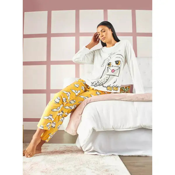 MAX FASHION Harry Potter Print Pyjama Set-Multicolour