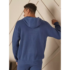 Plain Hoodie with Kangaroo Pockets Blue