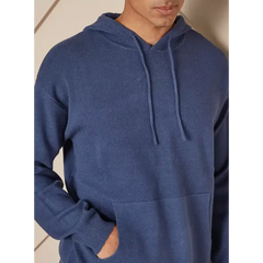Plain Hoodie with Kangaroo Pockets Blue