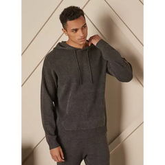 Plain Hoodie with Kangaroo Pockets Gray