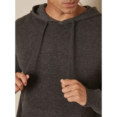 Plain Hoodie with Kangaroo Pockets Gray
