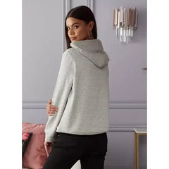 MAX FASHION Bugs Bunny Print Hoodie-Gray