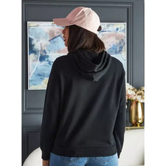 MAX FASHION Mickey Mouse and Friends Print Hoodie-Black