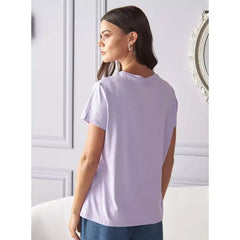MAX FASHION Minnie Mouse Print T-shirt-Purple