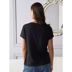MAX FASHION Disney Devil Villains Print T-shirt-Black