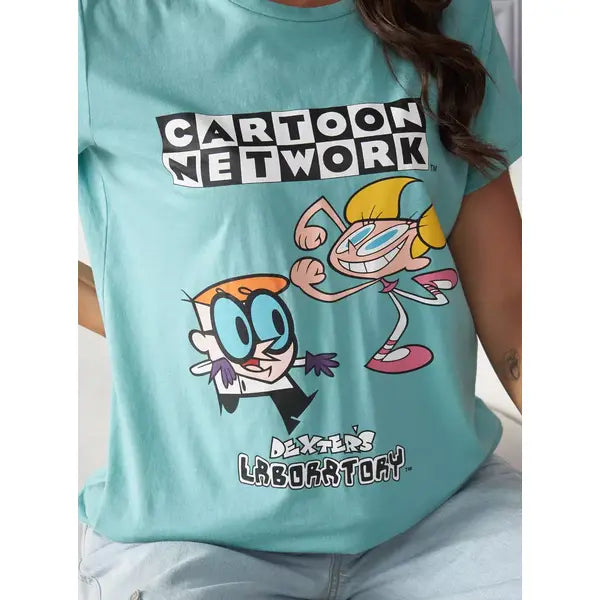 MAX FASHION Dexter's Laboratory Print T-shirt-Green