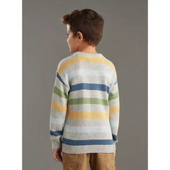 Striped Sweater gray