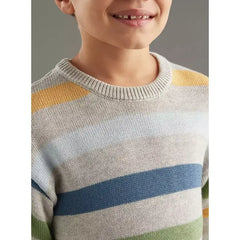 Striped Sweater gray