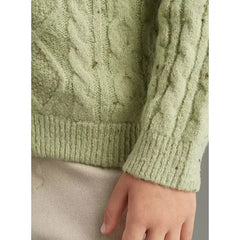 Max fashion Sherpa Lined Hooded Sweater green