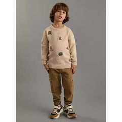 Embroidered Sweater Brown