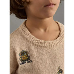 Embroidered Sweater Brown