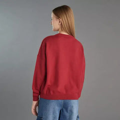 Max fashion Snoopy Sequinned Sweater red