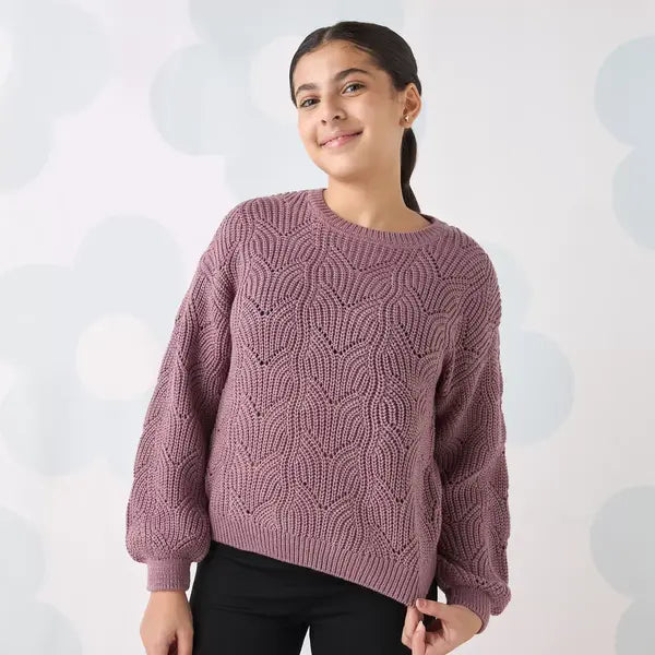 Max fashion Cable Knit Sweater Pink