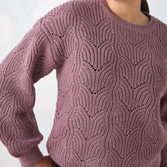 Max fashion Cable Knit Sweater Pink