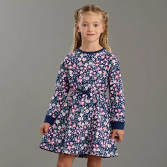 Max fashion All-Over Floral Print Sweat Dress blue