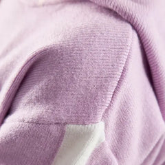 Max fashion Applique Detail Hooded Sweater and Joggers Set purple