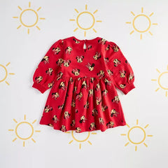 Max fashion All-Over Minnie Mouse Print Sweat Dress red