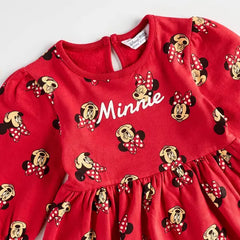 Max fashion All-Over Minnie Mouse Print Sweat Dress red