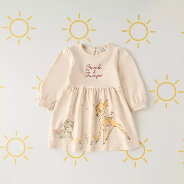 Max fashion Bambi Print Sweat Dress cream
