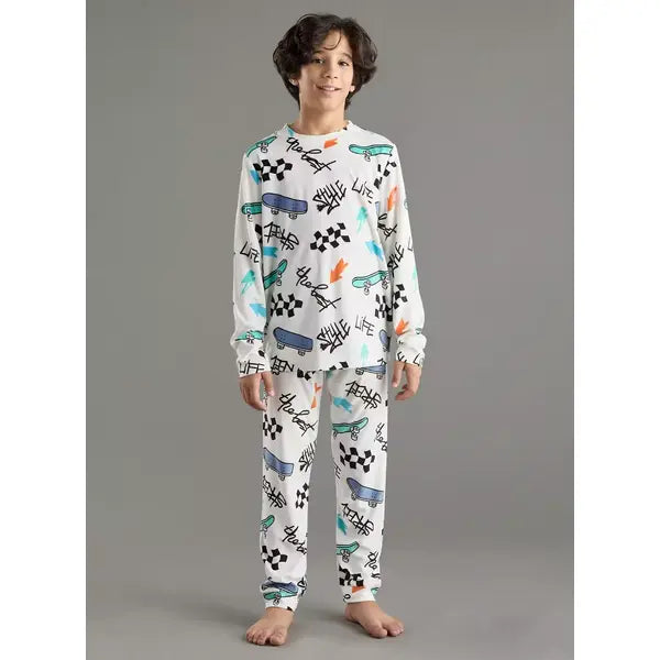 Max fashion All-Over Print Pyjama Set cream