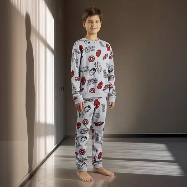 Max fashion All-Over Marvel Print Pyjama Set gray