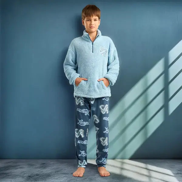 Max fashion Athletic League Print Pyjama Set blue